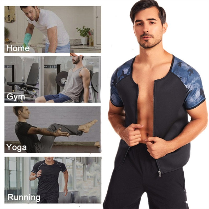Halfsleeve Ziper Cami Men Vest