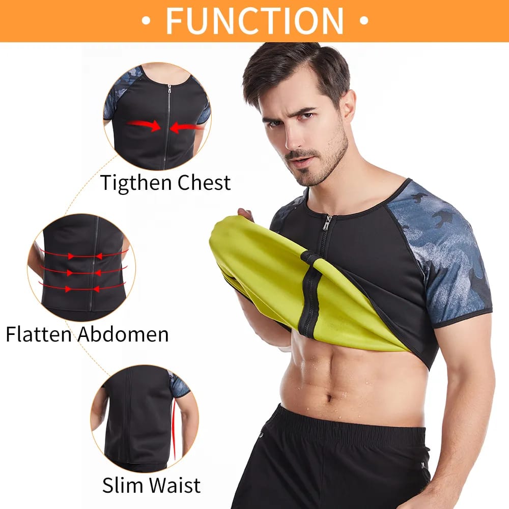 Halfsleeve Ziper Cami Men Vest
