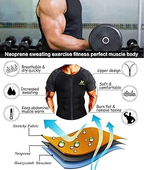 Halfsleeve Ziper Cami Men Vest